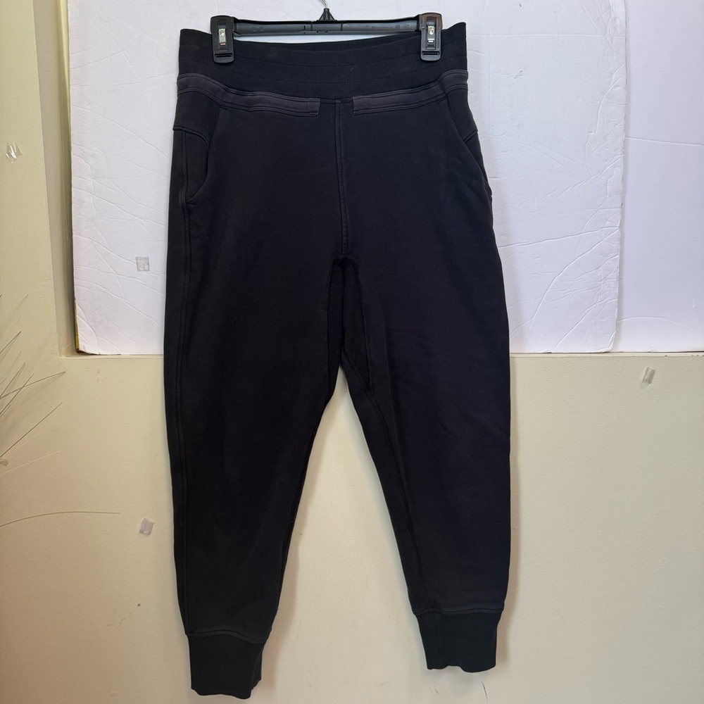 Lululemon Cotton Joggers Track Pants French Terry Pockets Ribbed Band Fleece 6 - Picture 2 of 16